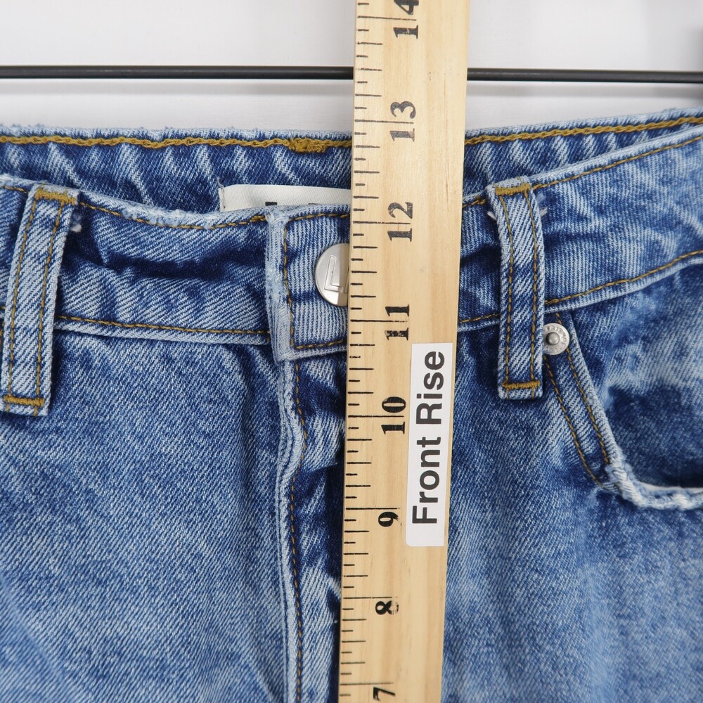 Lovers And Friends Ryan Jeans Womens 29 Blue High Rise Loose Straight Distressed - Picture 6 of 13